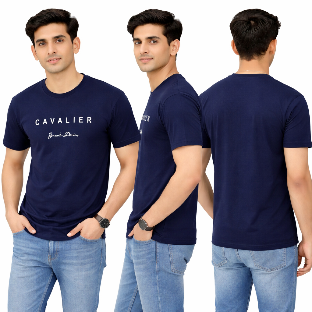 FusionCharm® Soft Cotton Round Neck T Shirt Pakistan | Casual Jersey Tee