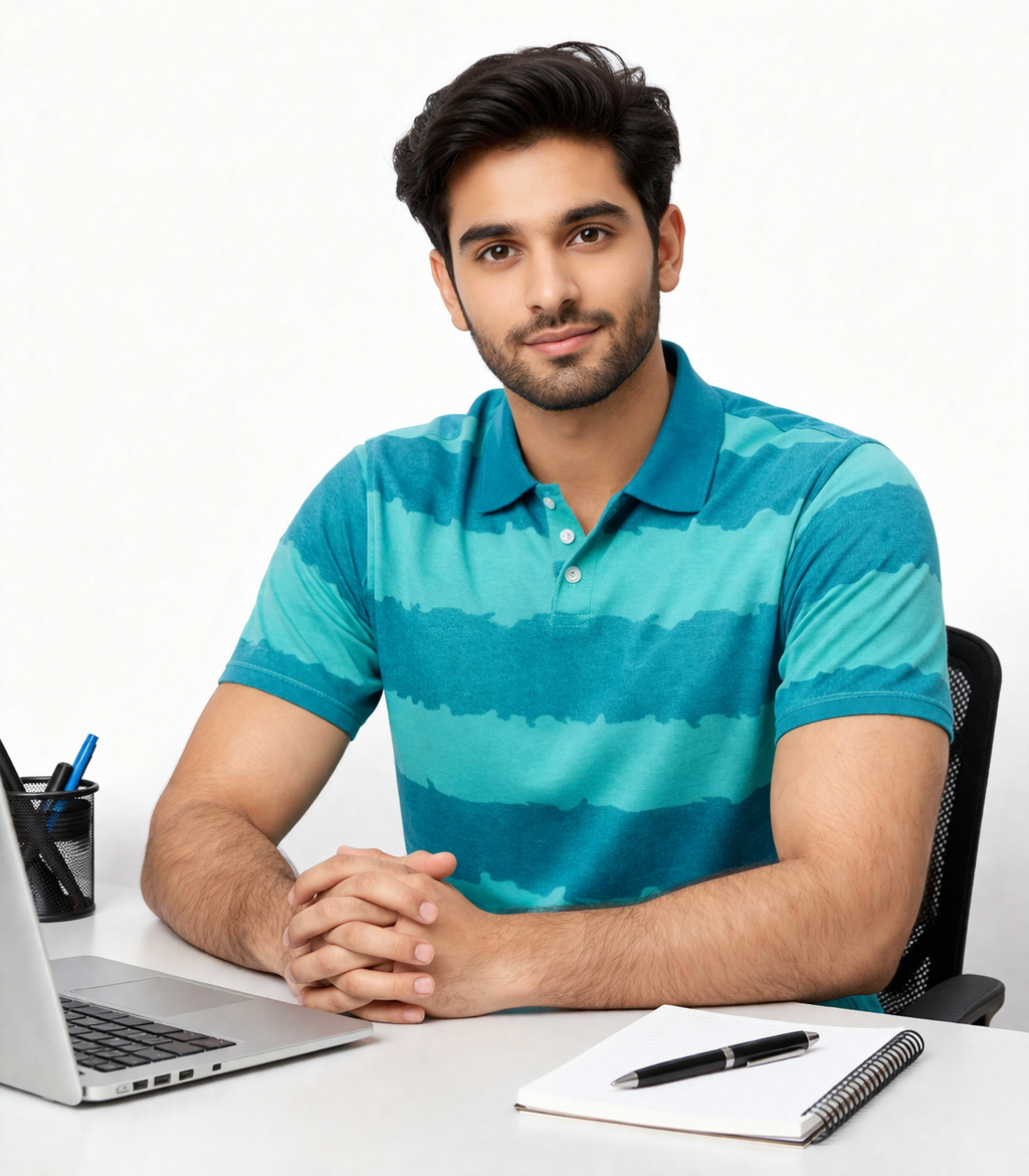 FusionCharm® cotton jersey polo shirt for men and women, featuring a sleek fit and classic collar, casual and comfortable.