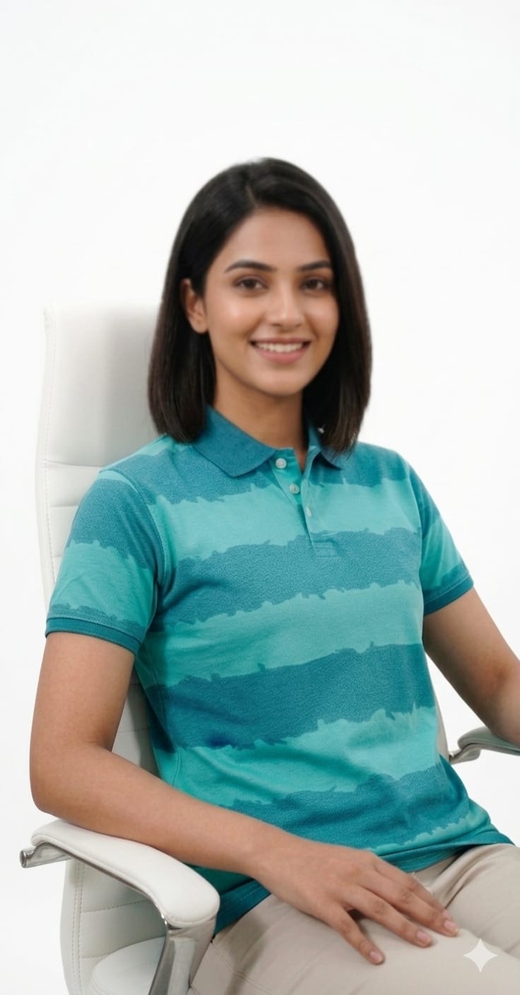 FusionCharm® cotton jersey polo T-shirt for men and women, featuring a premium fit and classic collar design.
