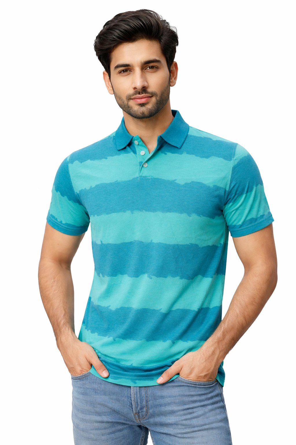 FusionCharm cotton jersey polo T shirt for men and women, featuring a classic fit and soft, breathable fabric.