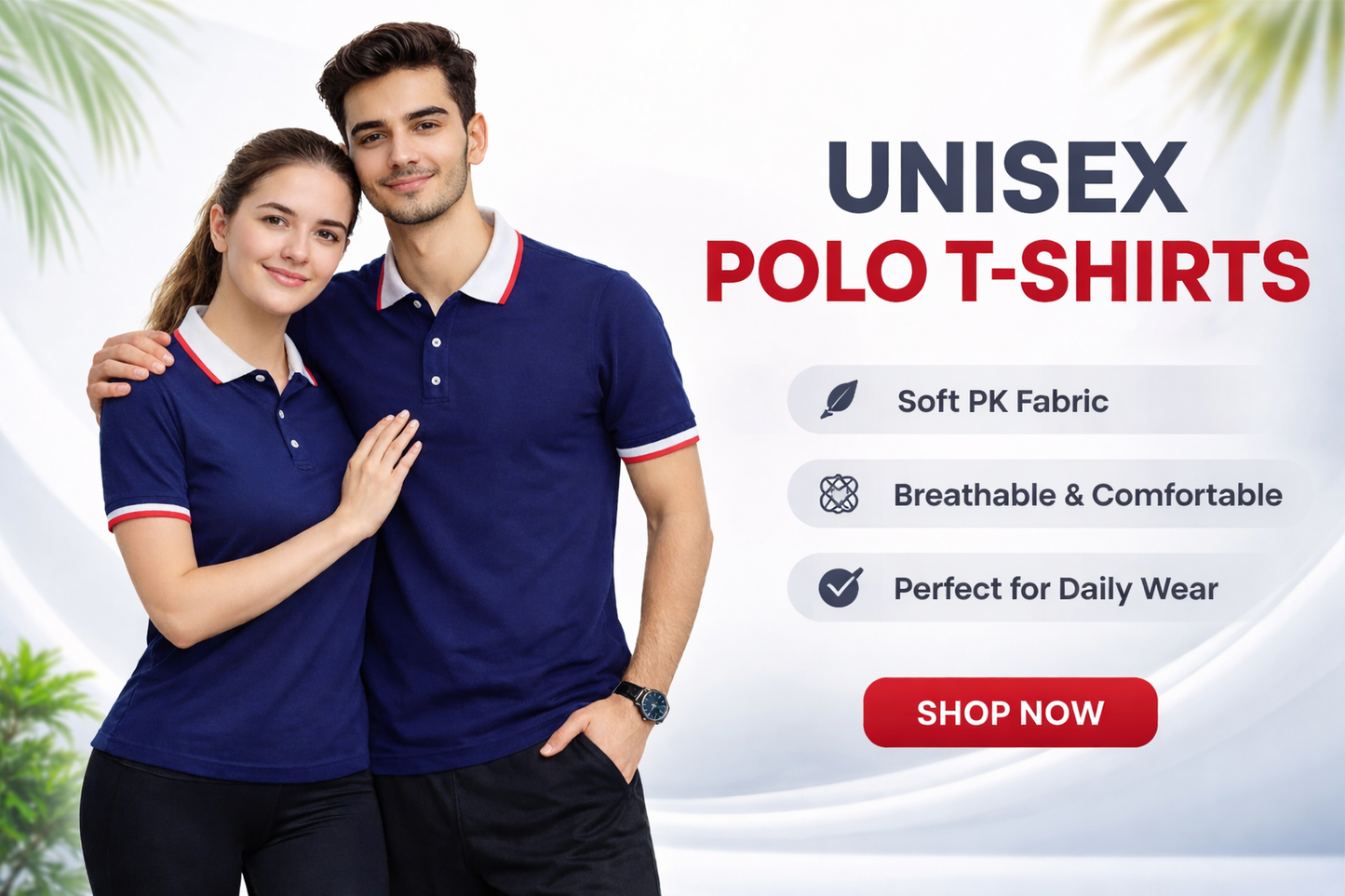 FusionCharm® premium unisex polo t-shirt, stylish and comfortable, shown in a classic fit with a collar and short sleeves.