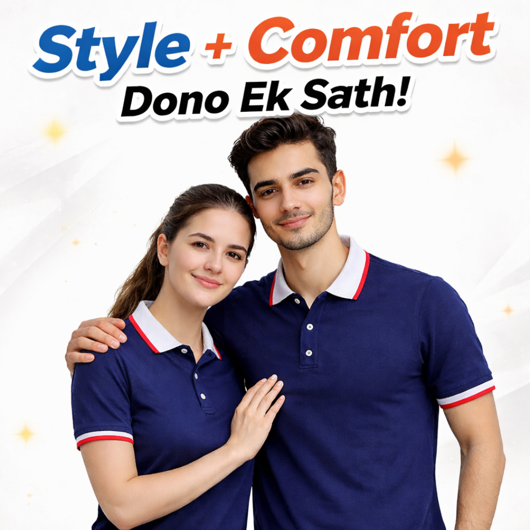 FusionCharm® Premium Unisex Polo T-Shirt in Pakistan – Stylish & Comfortable