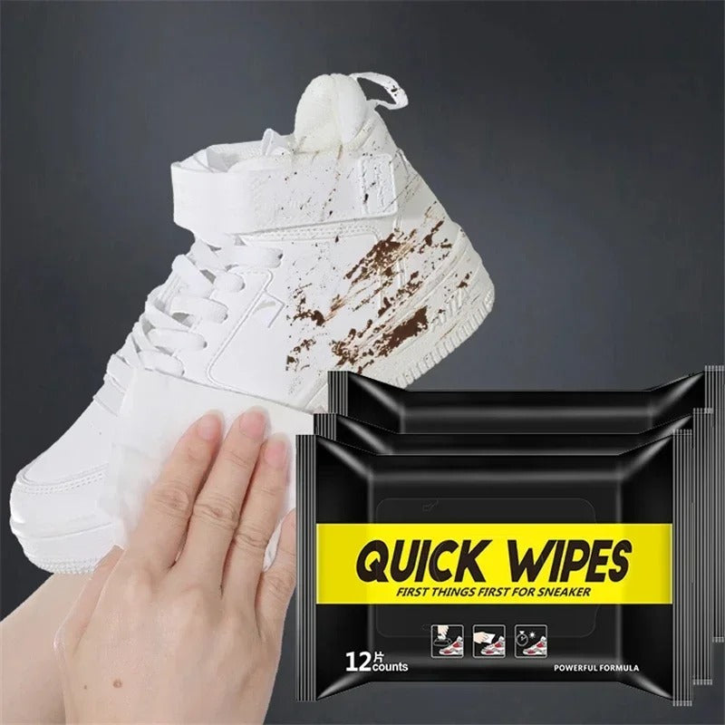 FusionCharm Best Shoe Cleaning Wipes for sneakers, soft cloth with cleaner solution for quick, effective shoe and sneaker cleaning.