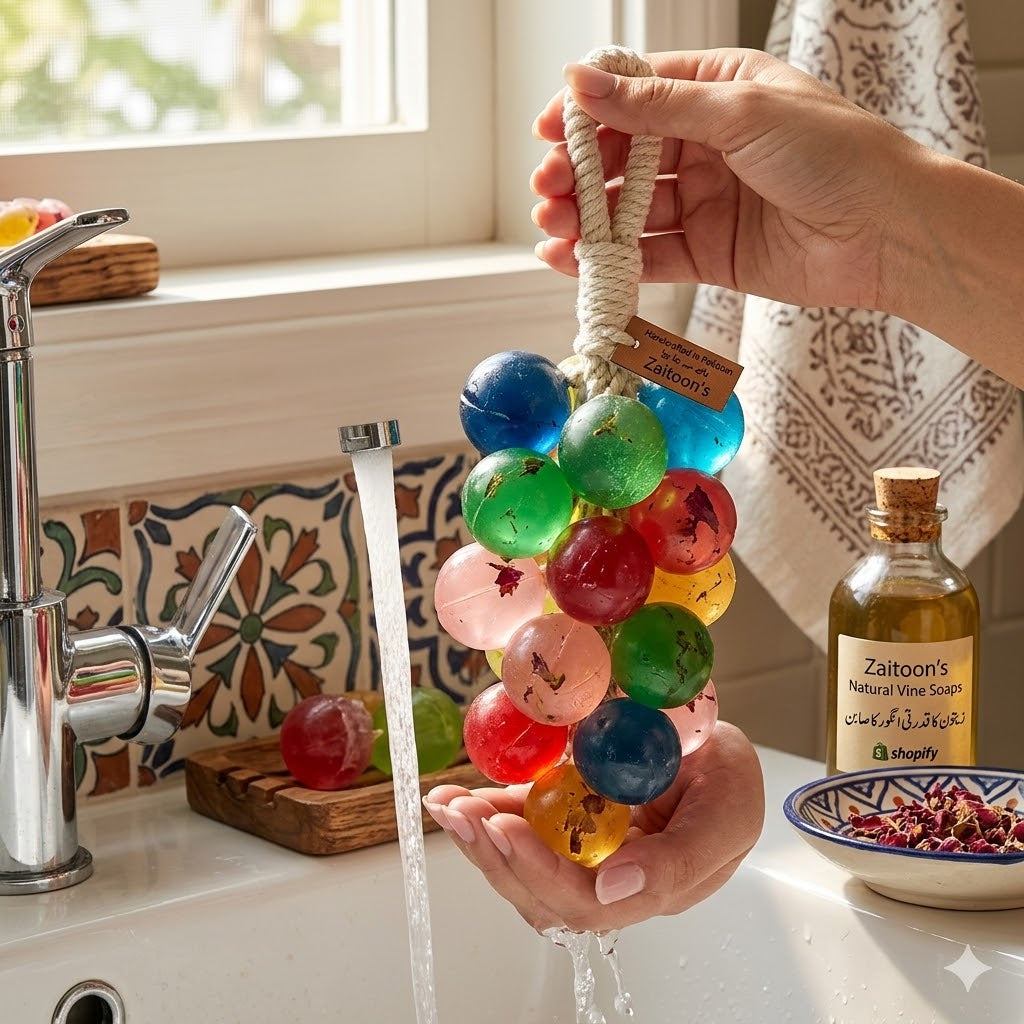 FusionCharm® Colorful Grape Hand Wash Soap – Organic Handmade Gift Bar