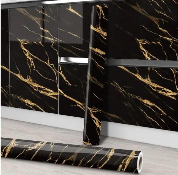 60x200cm Wall Paper Waterproof Marble Sheet - Image 2